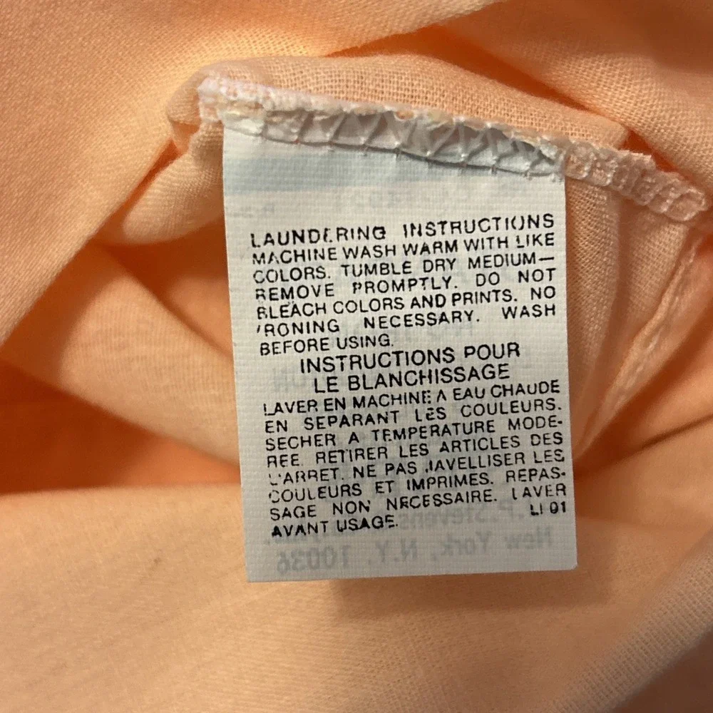 Vtg J.P. Stevens Utica Percale‎ Twin Fitted Sheet & Pillow Case Peach New